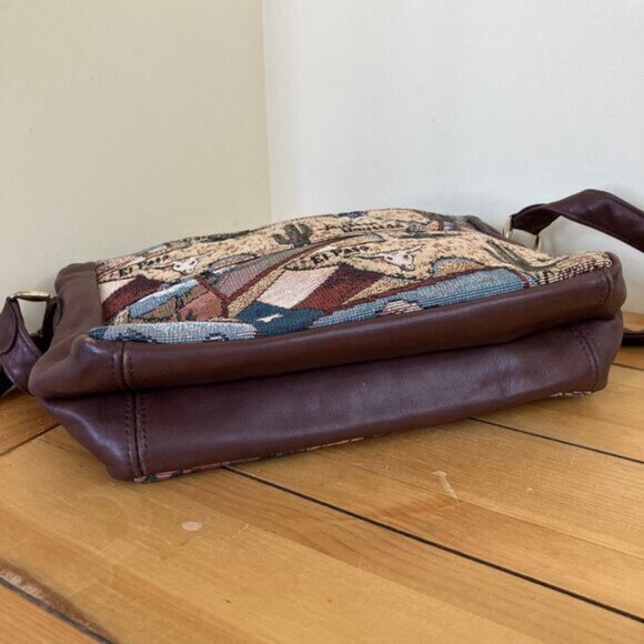 SAS Texas Tapestry Organizer Purse Shoulder Bag Amarillo El Paso Vintage Y2K - Picture 14 of 14